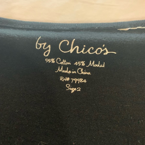 Chicos Black Sequin Tank Size 2/Large 12 - Picture 5 of 7